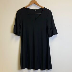 Tiana B. Black Dress with Crew Neck